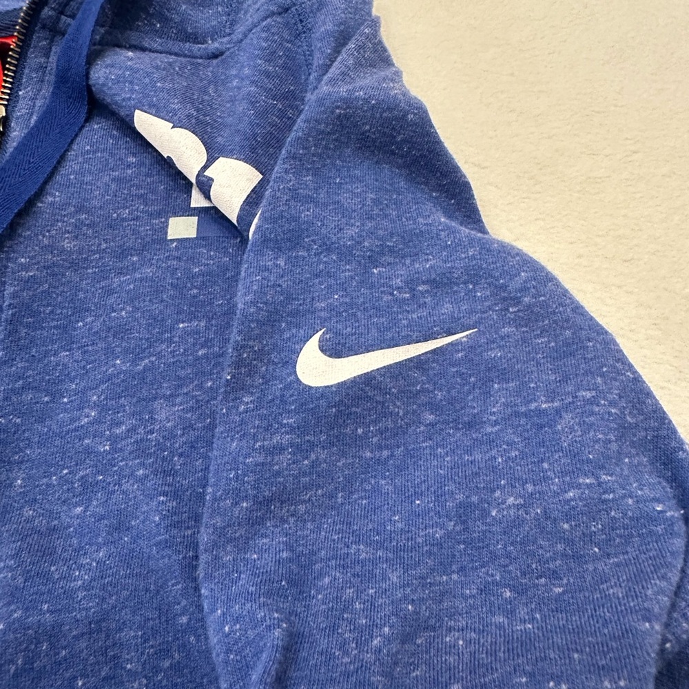 Nike NY Giants Zip Up Lightweight Hoodie Long Sleeve Heather Blue Women’s XXL - Picture 6 of 8